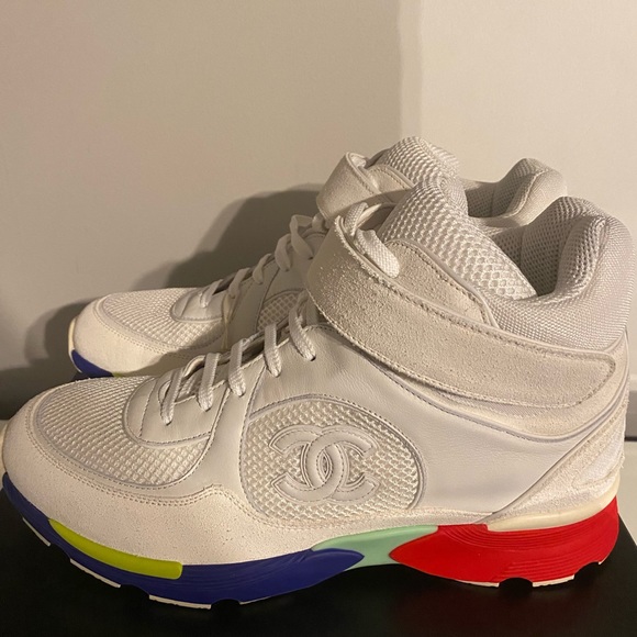 Chanel high top sneakers in a size 42 - Picture 6 of 16